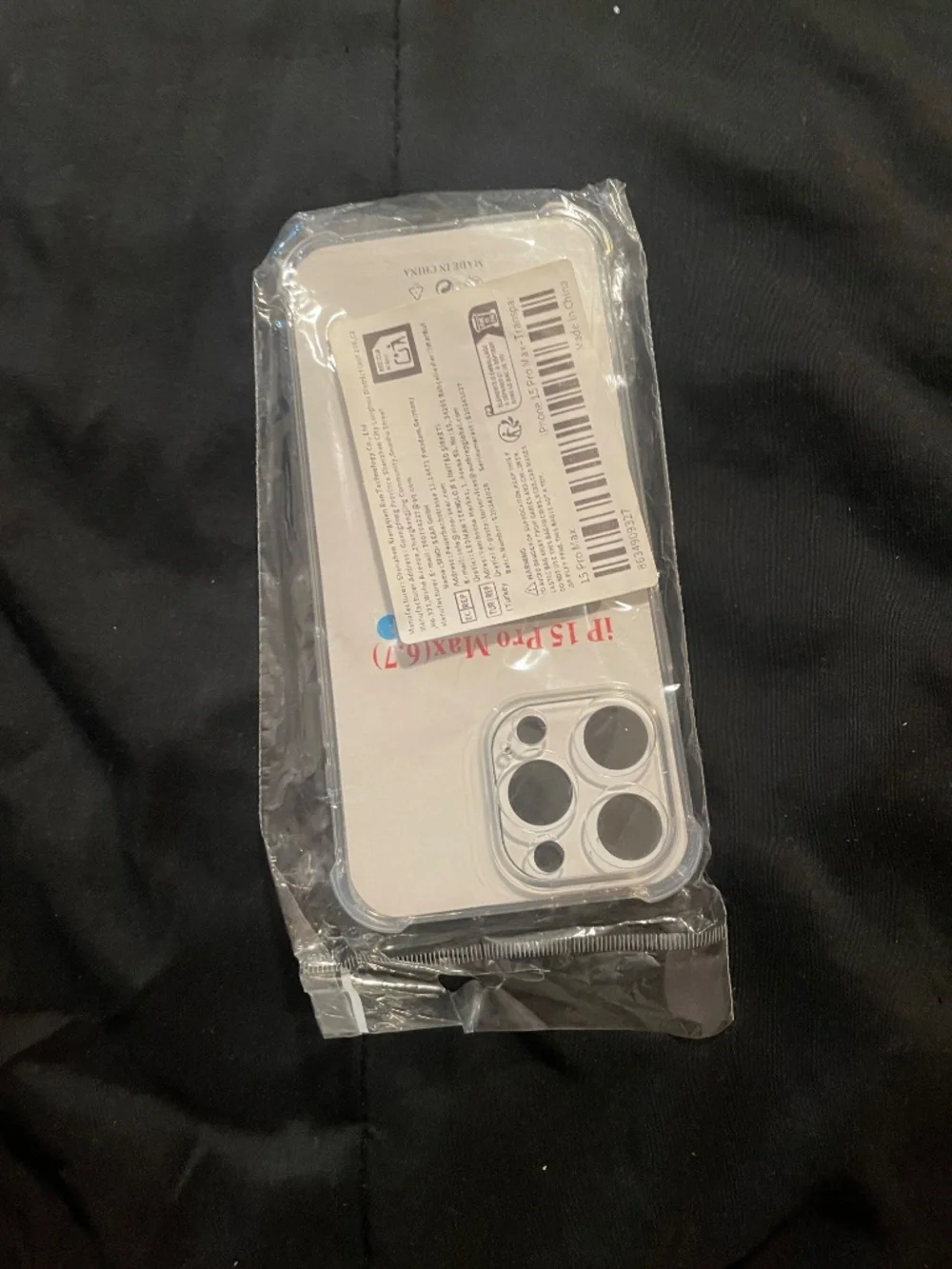 iPhone 15 Pro Max Clear Case New Sealed Transparent - As Pictured